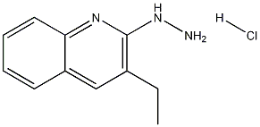 3-에틸-2-히드라지노퀴놀린염산염 구조식 이미지