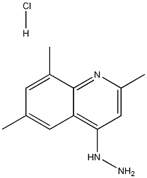 4-히드라지노-2,6,8-트리메틸퀴놀린염산염 구조식 이미지
