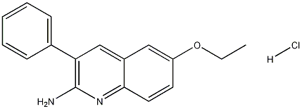 2-아미노-6-에톡시-3-페닐퀴놀린염산염 구조식 이미지