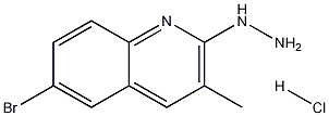 6-Bromo-2-hydrazino-3-methylquinoline hydrochloride 구조식 이미지