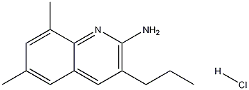 2-아미노-6,8-디메틸-3-프로필퀴놀린염산염 구조식 이미지