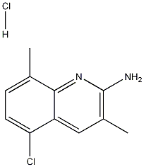 2-Amino-5-chloro-3,8-dimethylquinoline hydrochloride Structure