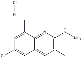 2-Hydrazino-6-chloro-3,8-dimethylquinoline hydrochloride Structure