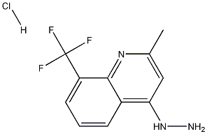 4-Hydrazino-2-methyl-8-trifluoromethylquinoline hydrochloride Structure