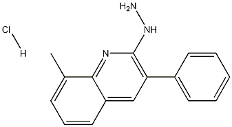 2-Hydrazino-8-methyl-3-phenylquinoline hydrochloride Structure