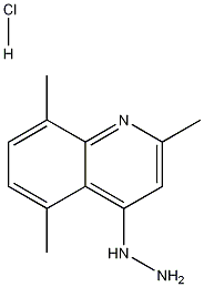 4-Hydrazino-2,5,8-trimethylquinoline hydrochloride Structure