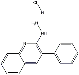 2-Hydrazino-3-phenylquinoline hydrochloride Structure