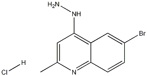 6-브로모-4-히드라지노-2-메틸퀴놀린염산염 구조식 이미지