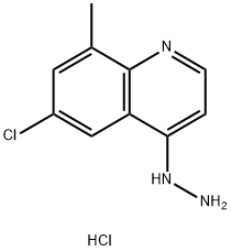 6-Chloro-4-hydrazino-8-methylquinoline hydrochloride Structure