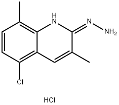 2-Hydrazino-5-chloro-3,8-dimethylquinoline hydrochloride Structure