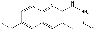 2-Hydrazino-6-methoxy-3-methylquinoline hydrochloride 구조식 이미지