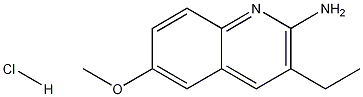 2-Amino-3-ethyl-6-methoxyquinoline hydrochloride Structure