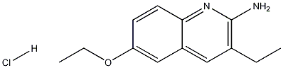 2-Amino-3-ethyl-6-ethoxyquinoline hydrochloride Structure