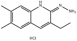 6,7-Dimethyl-3-ethyl-2-hydrazinoquinoline hydrochloride Structure