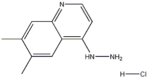 6,7-Dimethyl-4-hydrazinoquinoline hydrochloride Structure