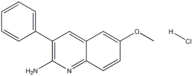 2-아미노-6-메톡시-3-페닐퀴놀린염산염 구조식 이미지