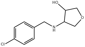 4-(4-chlorobenzylamino)tetrahydrofuran-3-ol Structure