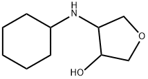 cis-4-(cyclohexylamino)tetrahydrofuran-3-ol Structure