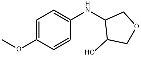 4-(4-methoxyphenylamino)tetrahydrofuran-3-ol Structure