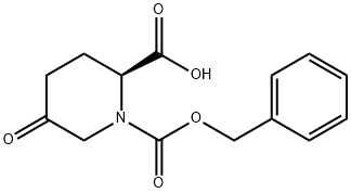 (2S)-5-Oxo-1,2-piperidinedicarboxylic acid 1-benzyl ester Structure
