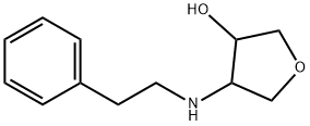 4-(phenethylamino)tetrahydrofuran-3-ol Structure