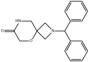 2-benzhydryl-5-oxa-2,8-diazaspiro[3.5]nonan-7-one Structure