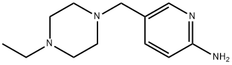 5-((4-Ethylpiperazin-1-yl)methyl)pyridin-2-amine 구조식 이미지