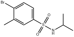 4-브로모-N-이소프로필-3-메틸벤젠설폰아미드 구조식 이미지