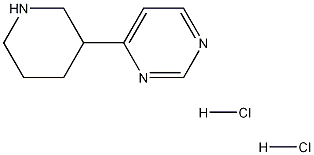 4-(피페리딘-3-일)피리미딘2HCl 구조식 이미지