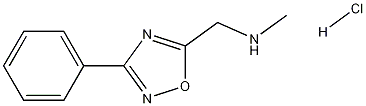 N-메틸-1-(3-페닐-1,2,4-옥사디아졸-5-일)메탄아민염산염 구조식 이미지