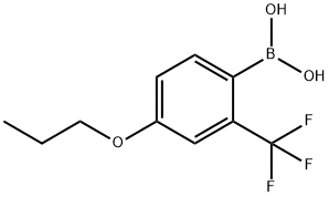 4-Propoxy-2-(trifluoromethyl)phenylboronic acid Structure