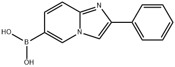 2-페닐이미다조[1,2-a]피리딘-6-보론산 구조식 이미지