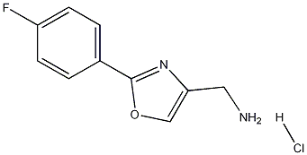 (2-(4-플루오로페닐)옥사졸-4-일)메탄아민HCl 구조식 이미지