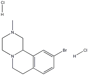 10-bromo-2-methyl-2,3,4,6,7,11b-hexahydro-1H-pyrazino[2,1-a]isoquinoline dihydrochloride 구조식 이미지