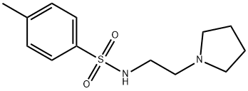 4-메틸-N-(2-(PYRROLIDIN-1-YL)에틸)벤젠설폰아미드 구조식 이미지