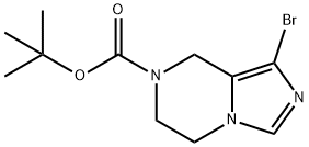 TERT-BUTYL 1-BROMO-5,6-DIHYDROIMIDAZO[1,5-A]PYRAZINE-7(8H)-CARBOXYLATE 구조식 이미지