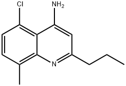 4-Amino-5-chloro-8-methyl-2-propylquinoline Structure