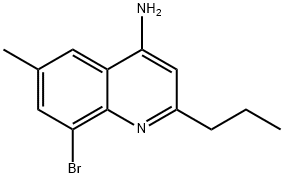 4-Amino-8-bromo-6-methyl-2-propylquinoline Structure