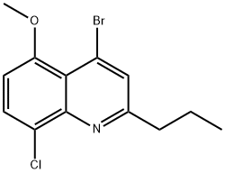 4-브로모-8-클로로-5-메톡시-2-프로필퀴놀린 구조식 이미지