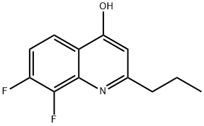 7,8-Difluoro-4-hydroxy-2-propylquinoline Structure