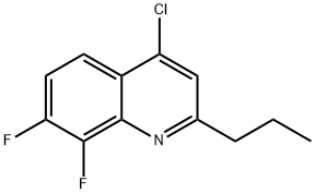 4-Chloro-7,8-difluoro-2-propylquinoline Structure