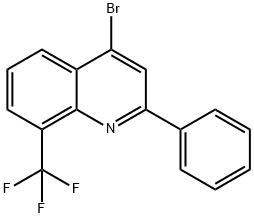4-Bromo-2-phenyl-8-trifluoromethylquinoline Structure