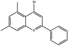 4-브로모-5,7-디메틸-2-페닐퀴놀린 구조식 이미지