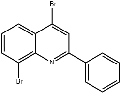 4,8-디브로모-2-페닐퀴놀린 구조식 이미지