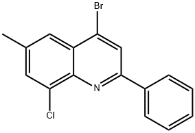 4-브로모-8-클로로-6-메틸-2-페닐퀴놀린 구조식 이미지
