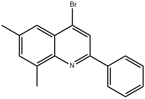 4-브로모-6,8-디메틸-2-페닐퀴놀린 구조식 이미지