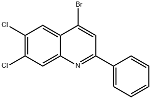 4-Bromo-6,7-dichloro-2-phenylquinoline Structure