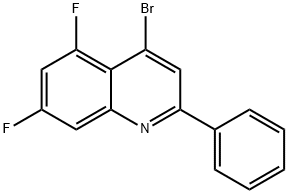 4-Bromo-5,7-difluoro-2-phenylquinoline Structure