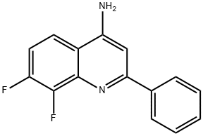 4-Amino-7,8-difluoro-2-phenylquinoline Structure