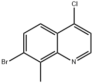 7-Bromo-4-chloro-8-methylquinoline Structure